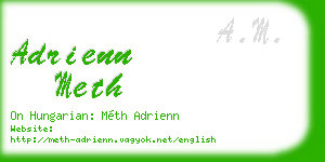 adrienn meth business card